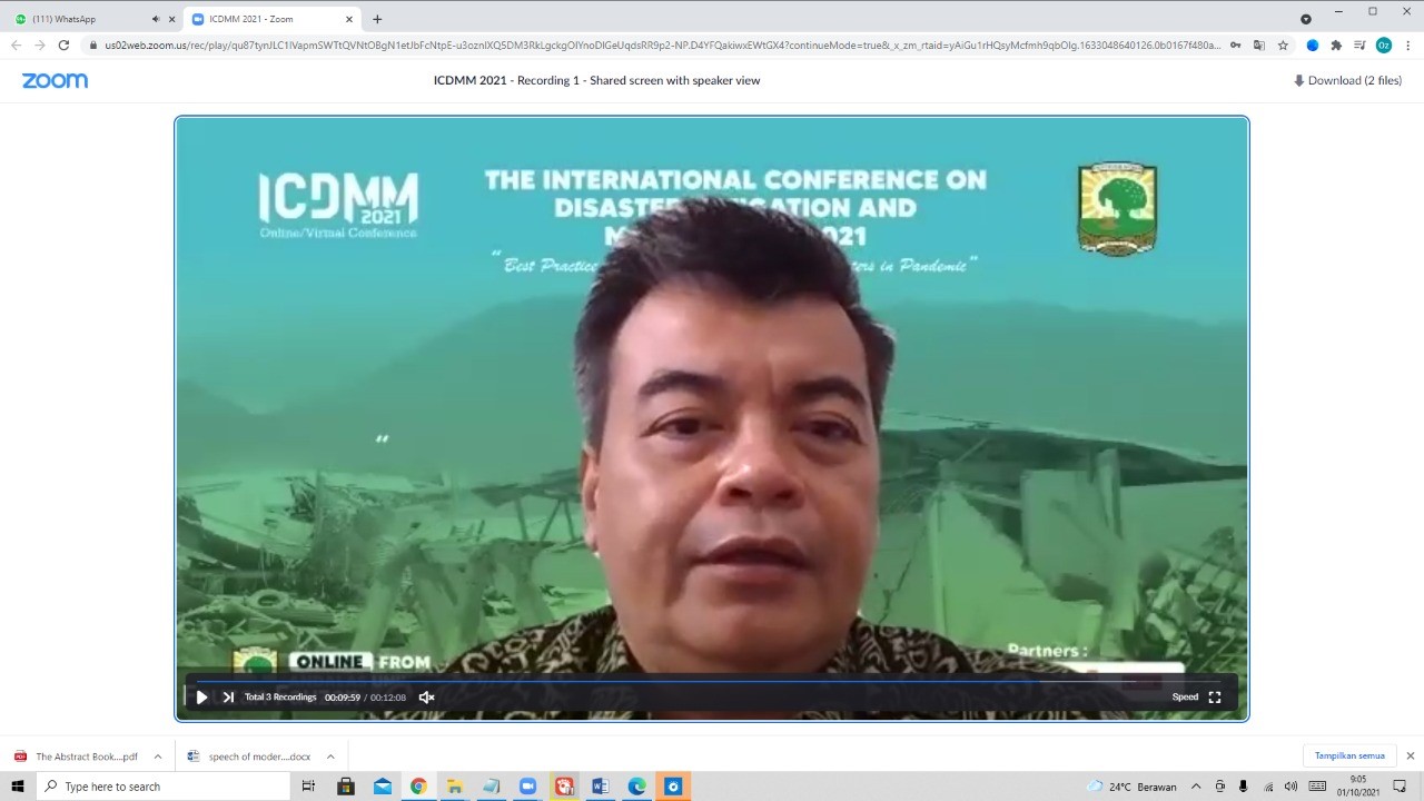 Laporan dari ketua panitia Prof. Dr.Eng Fauzan